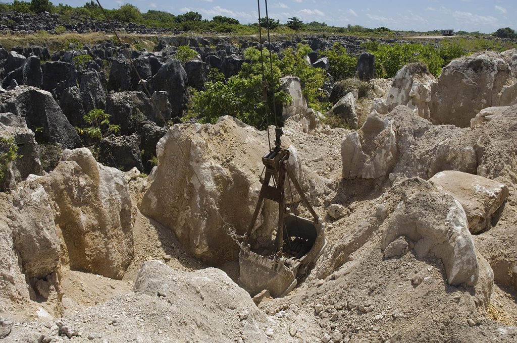 Phosphate mine in Nauru