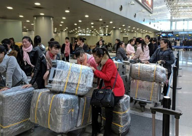 North Koreans traveling abroad