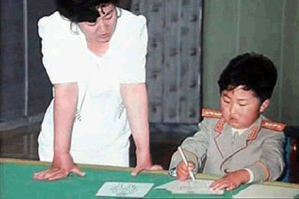 Ko Yong-Hui and young Kim Jong-Un