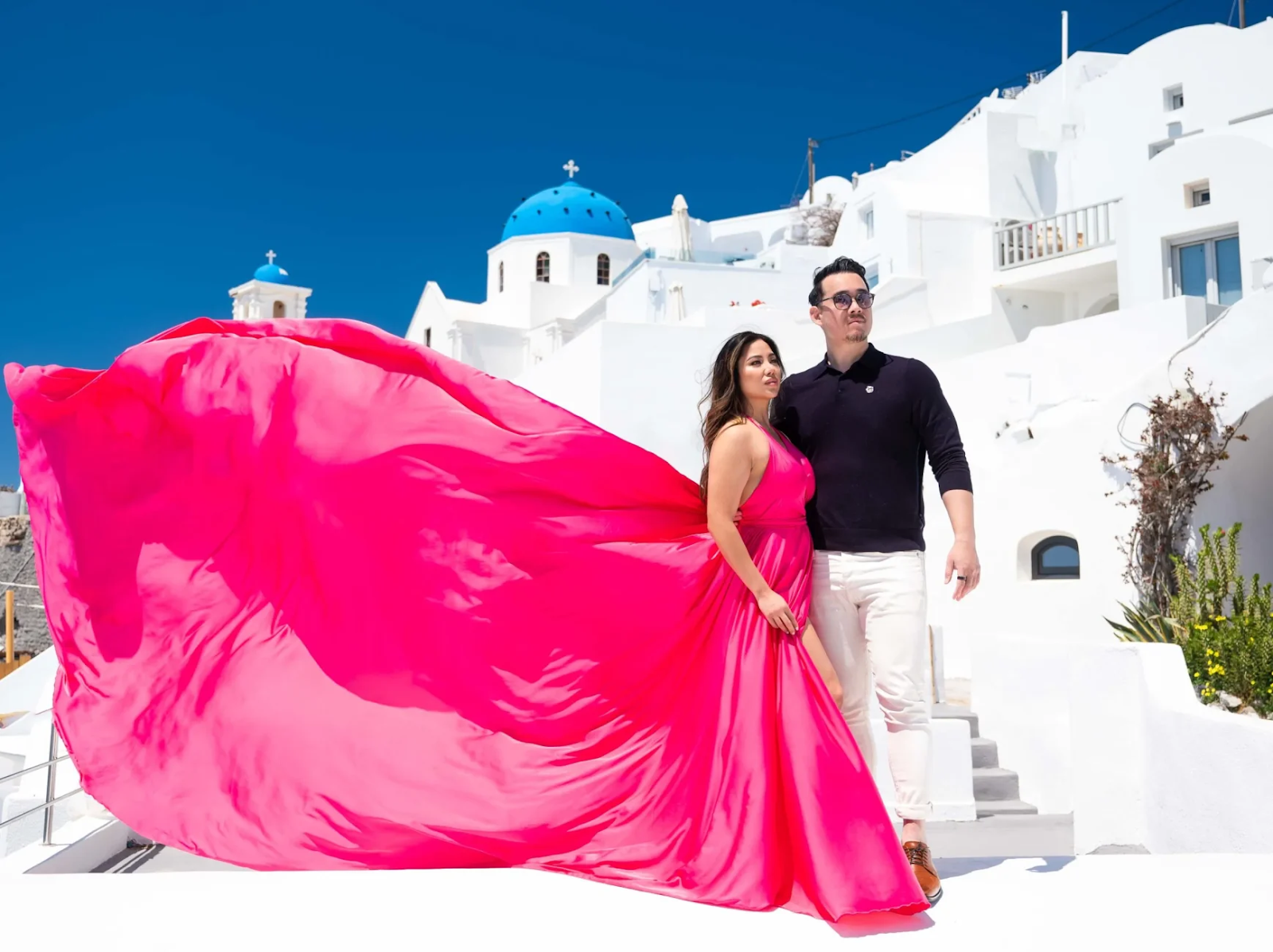Behind the Lens with Yannis: Capturing Flying Dresses Photoshoot in Greece